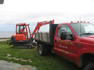 Excavating for new wells